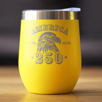 America 250 Wine Tumbler
